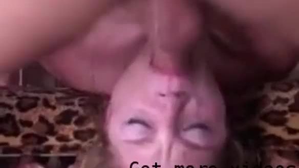 Girlfriend gags on my dick