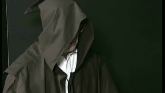 Scared german nun is spanked and hit with whip on her fat ass by priest