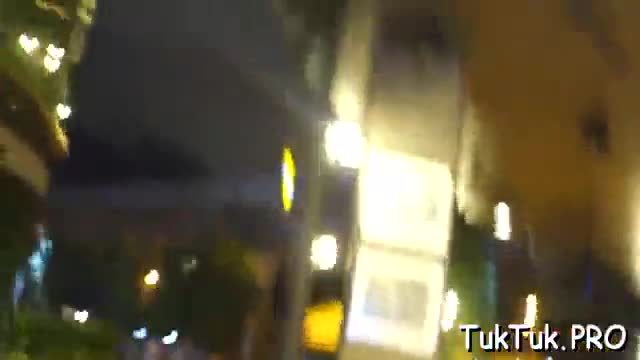 Thai floozy gets face hole fucked